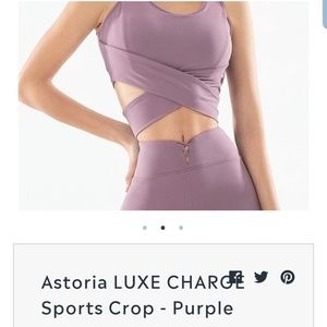 Astoria LUXE CHARGE Sport's Crop- Purple
